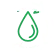 Water drop enclosing a leaf icon, symbolizing clean energy and eco-friendly industrial fluid management.