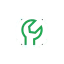 Gear and wrench icon representing technical engineering, maintenance, and industrial service capabilities.
